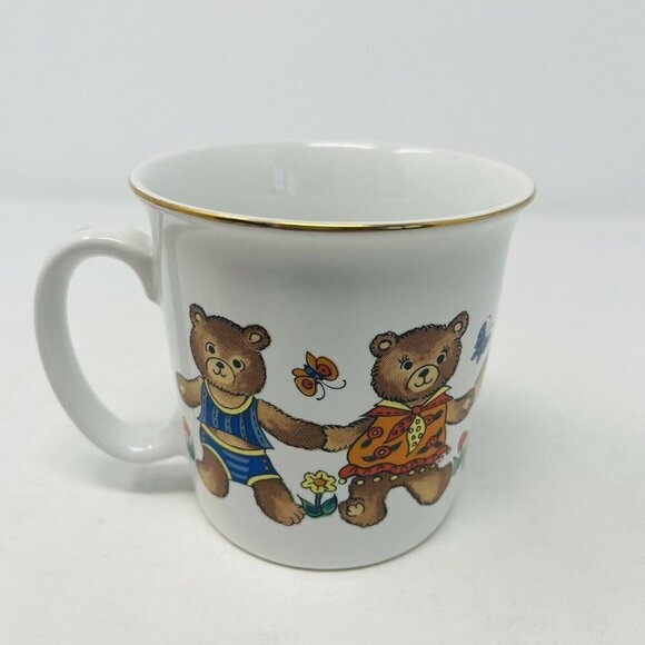 Vintage Bear Friends Action Industries Japan Child Toddler 3 Piece Dining Set - Picture 5 of 10